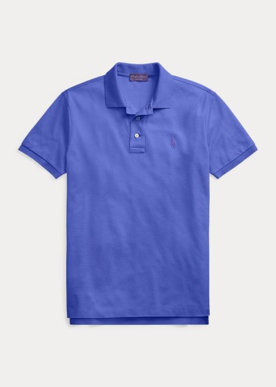 Ralph Lauren Custom Slim Fit Piqué Polo Herre Danmark (LDCEH2714)